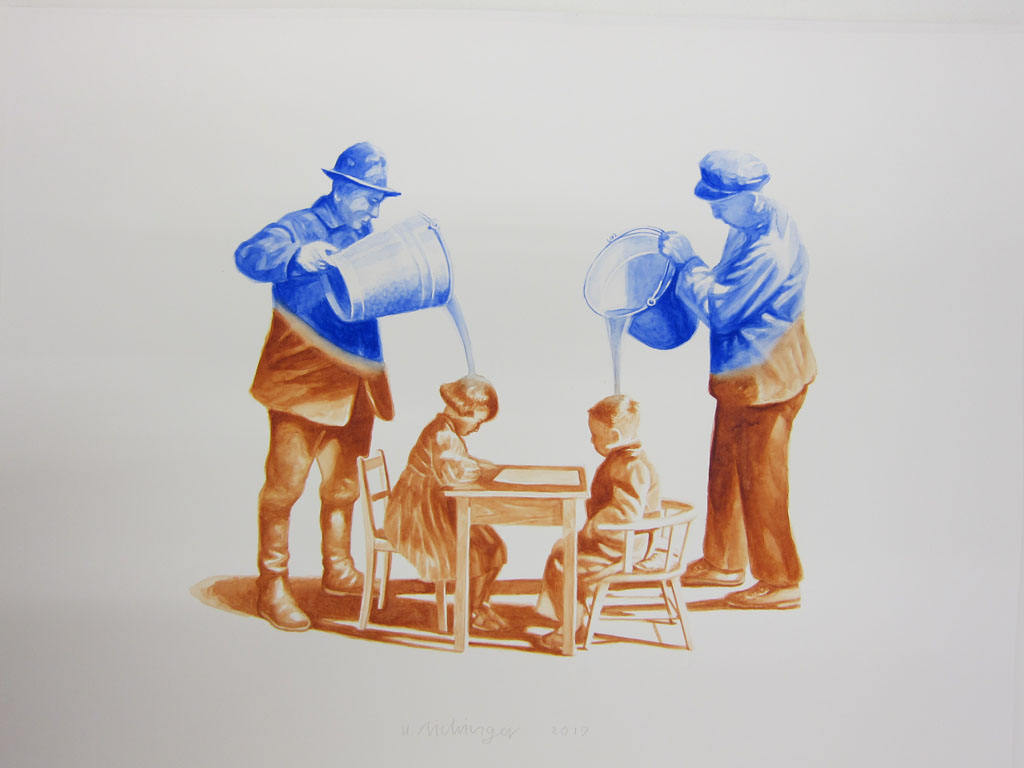 ohne Titel - Watercolor - 2019 - 50 x 65 cm - Unikat copies