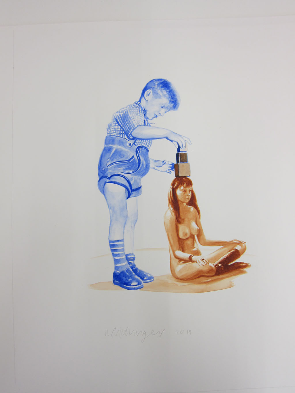 ohne Titel - Watercolor -  2019 - 55 x 45 cm - Unikat copies